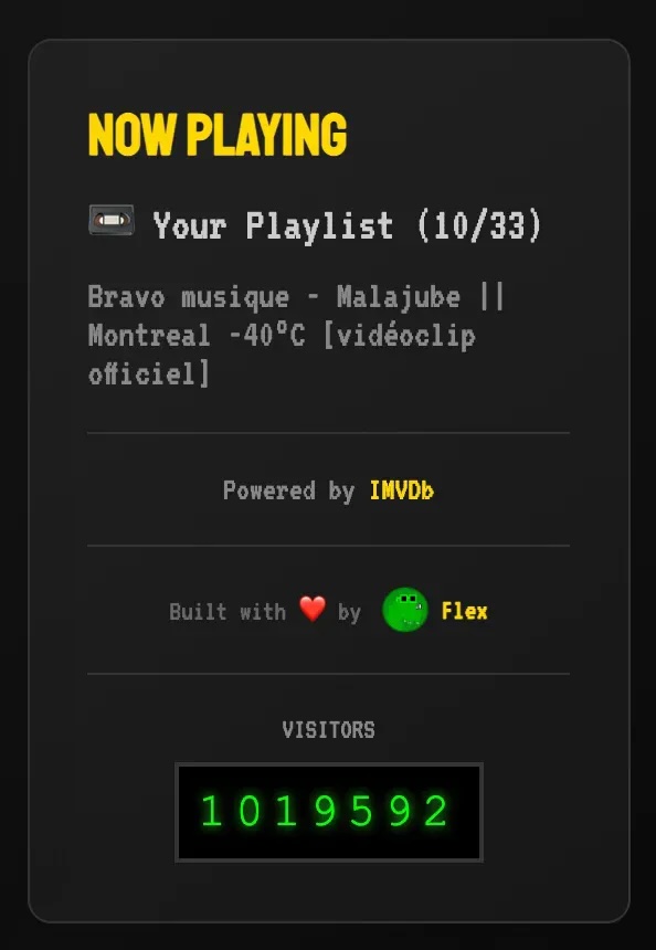 flexasaurusrex's tweet image. MTV REWIND Update: 1 MILLION page visits in 8 days🚀

Started with 0 visitors on Jan 1

Hit 500K in 5 days

Now 1M in 8 days

Still 100% free, no ads, no tracking

Just added embeddable player + MTV2 channel