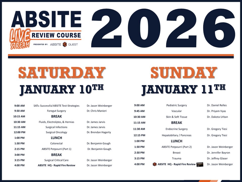 ABSITE Review Course tweet media