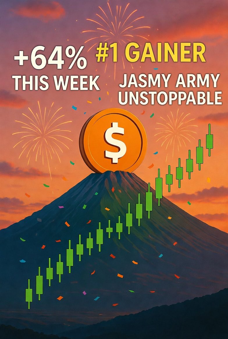 TradeHr31's tweet photo. 🚨 $JASMY COMMUNITY POWER IN ACTION 🚨  

@binance @cz_binance — $JASMY just proved its strength: #1 GAINER with +64% this week! 📈💥  

The community is united, delivering real performance. It's time to REMOVE $JASMY from the Monitoring Zone and let it thrive unrestricted!  

Show Binance the $JASMY Army is unstoppable:  

❤️ LIKE if you're riding with $JASMY  
🔁 REPOST to amplify the message  
💬 COMMENT “#RemoveJasmyTag” below  

Let's make THIS the biggest $JASMY signal of 2026 and force the change! 🚀  

#JASMY #JasmyCoin #RemoveMonitoringTag #Binance #CryptoCommunity #JASMYArmy