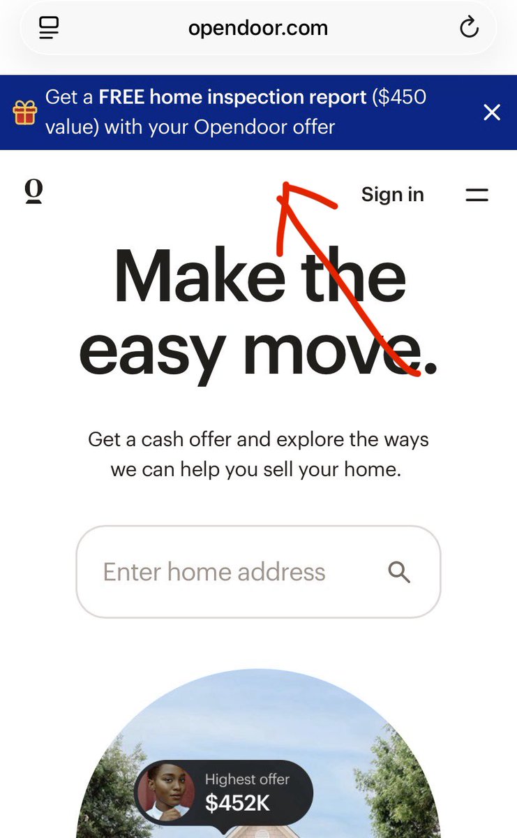 Something new just pop up on $OPEN website.