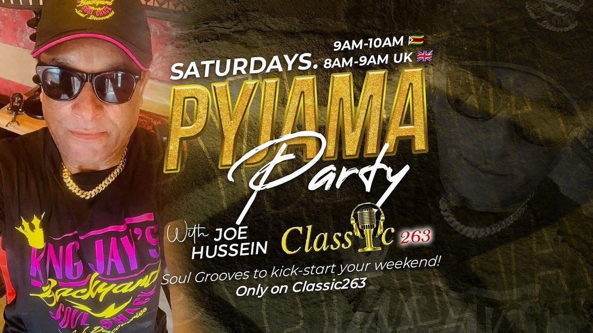 Please repost as only 9 people will see this due to X throttling the post for including of links. 

Please join me this Saturday, 10 January, for the #PyjamaParty 🎉
We’ll be live and loud on Zimbabwe’s <a href="/classic263/">Classic263</a> – voted Best Diaspora Online Radio Station – from 9–10am CAT