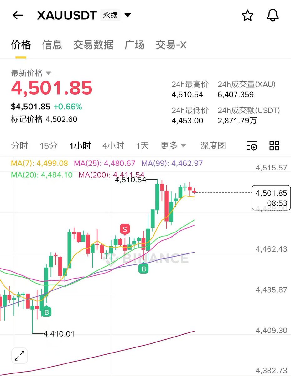体验了一下Binance的Tradefi合约（黄金），目前没有遇到什么不好的体验。就有一点，黄金能开的杠杆太小，大杠杆有合约持仓限制，资金效率有点低。