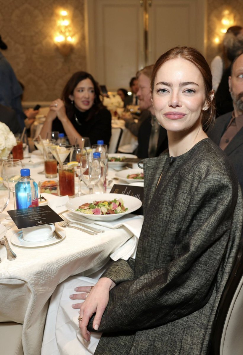 Emma Stone making sure not to recreate this iconic photo