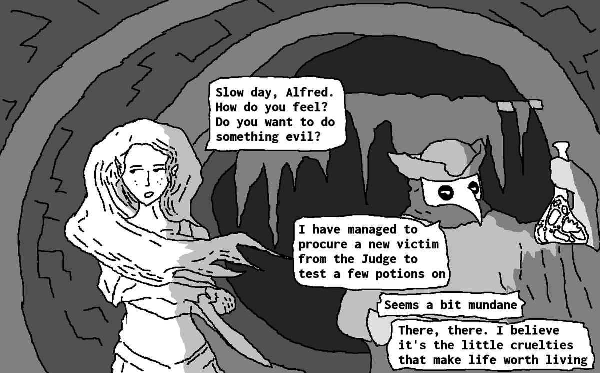 PenseesofPascal's tweet image. Gothic Comic.