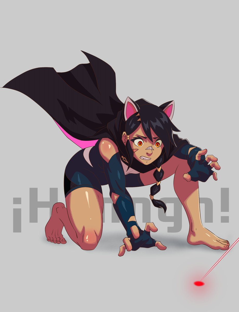 VolticCore's tweet image. She may be a great warrior, but her feline instincts never disappear. 😹
#ERiSA #FortniteFanArt