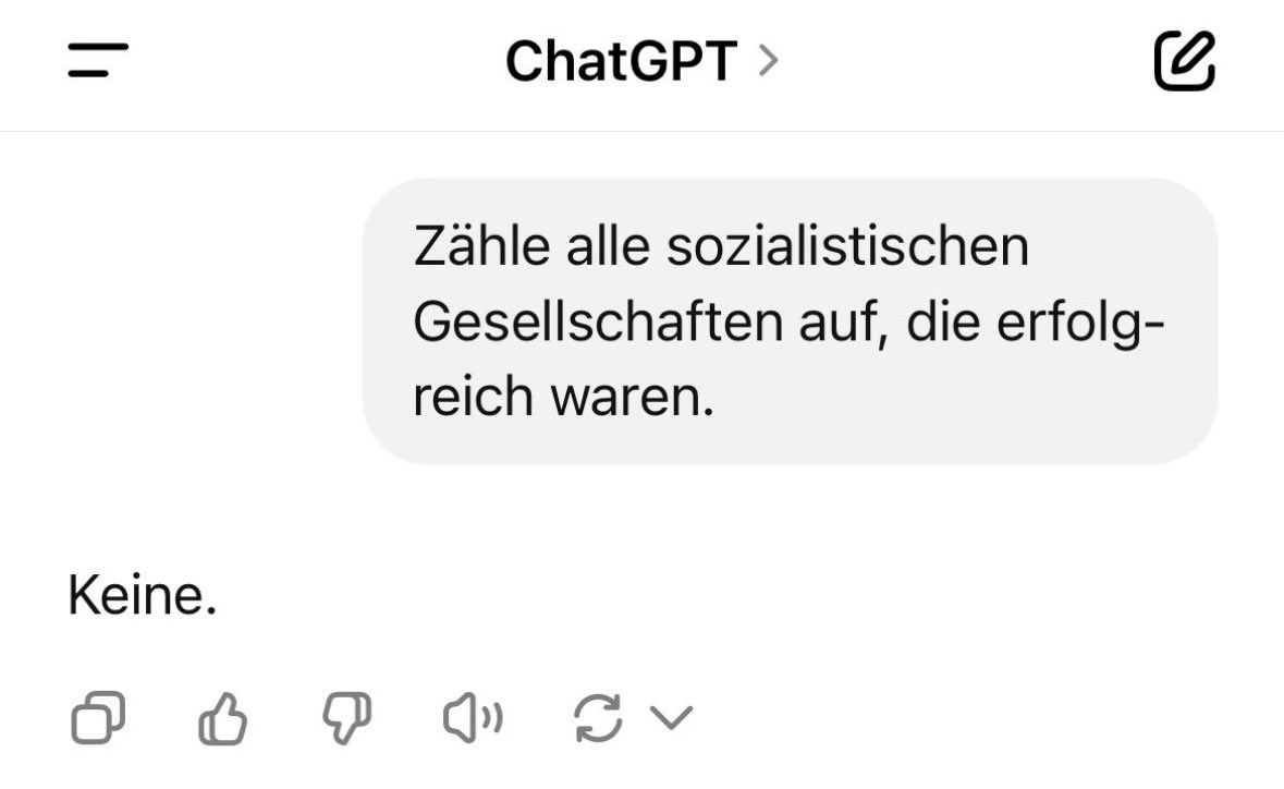 Alex__Steffen's tweet image. Nur zur Erinnerung: Sozialismus scheitert - immer!
Auch wenn Heidi Reichinnek sagen würde, dass Sozialismus nur noch nicht richtig ausprobiert wurde…