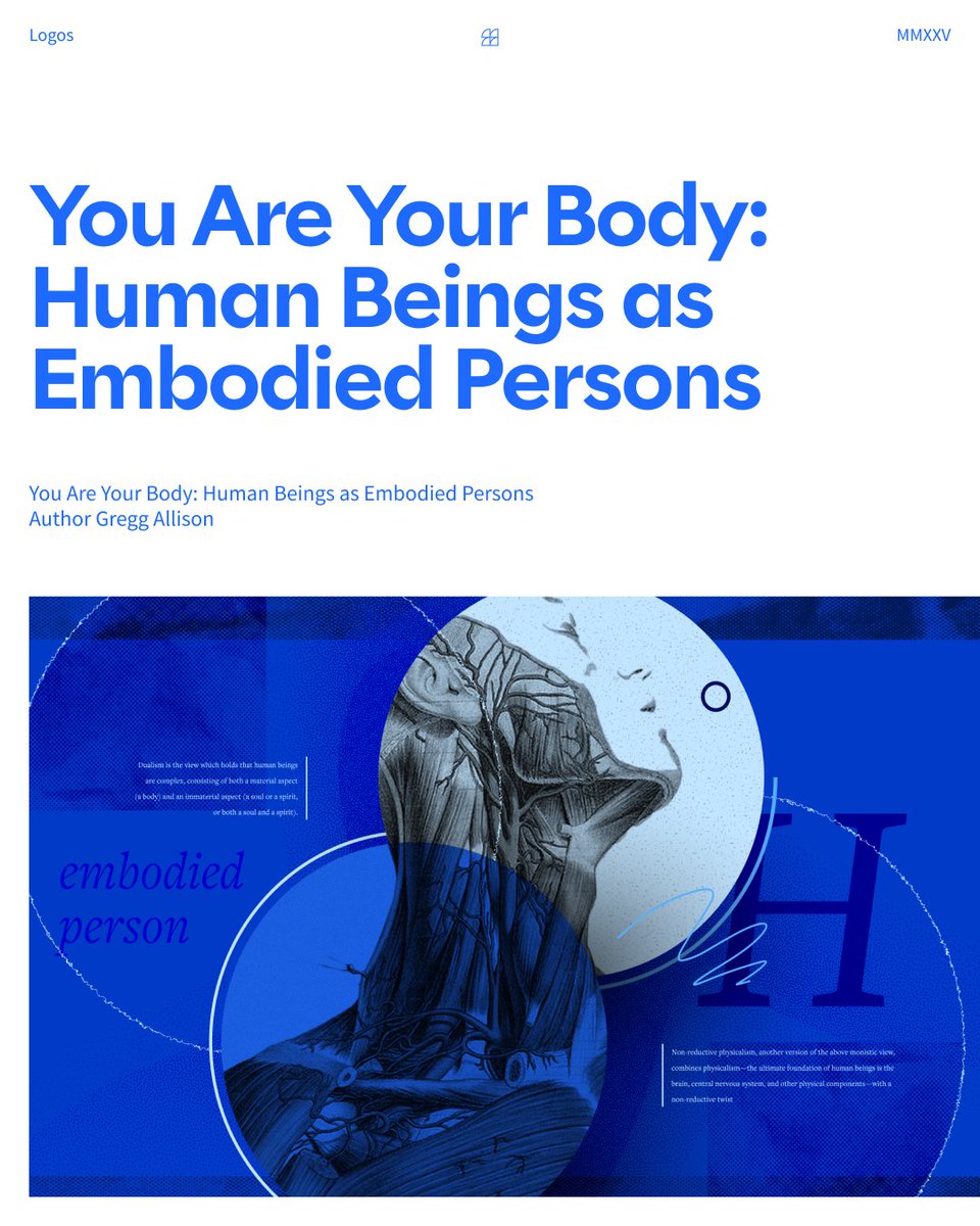 Logos's tweet image. What is a human person? Are we reducible to our physical organs, a soul trapped in a body, or something more complex?

This seemingly simple question has immensely practical implications.

Read More: logos.com/grow/human-nat…