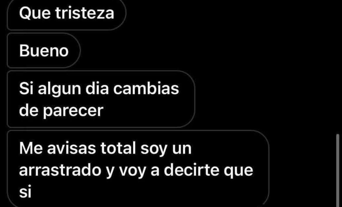 me avisas