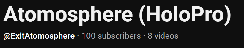 Thank you for 100 subscribers! Did not expect to reach that this quickly. Will do my best to keep up with the weekly clips (I will be really busy in the near future).