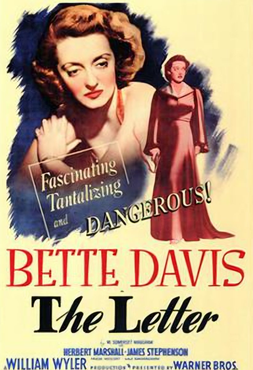 Excellent movie! Bette Davis was something else.  

The Letter (1940)