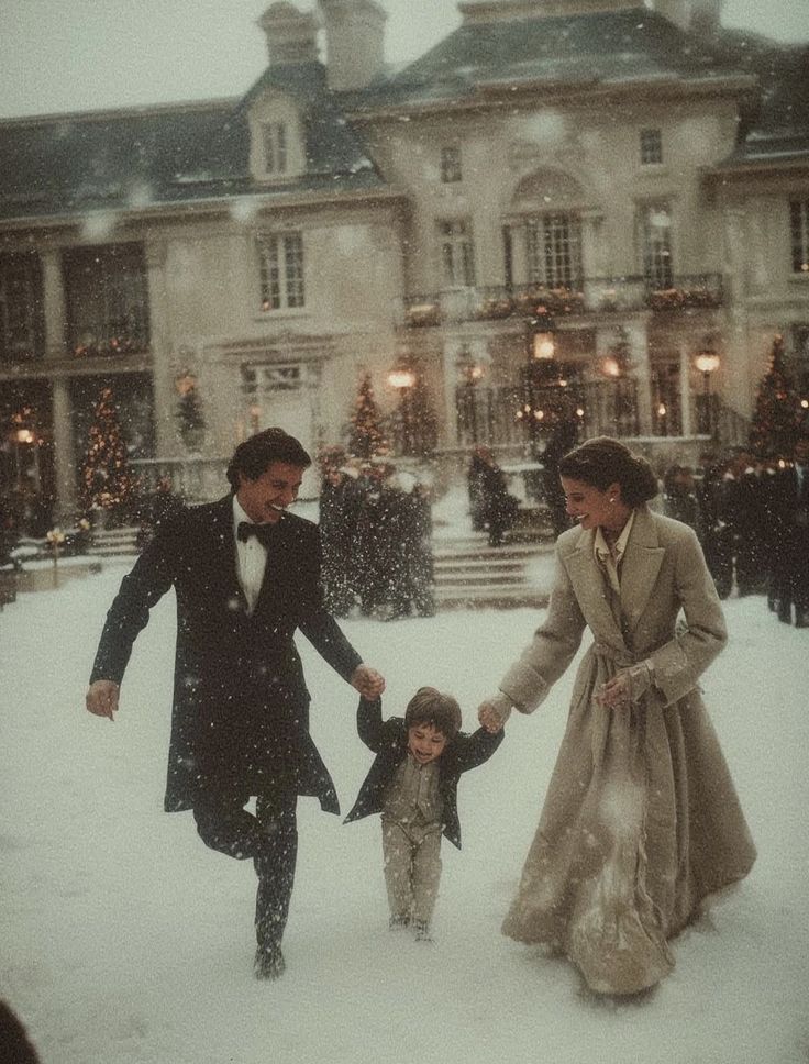 classicspilled's tweet image. The family: man, wife, and child.