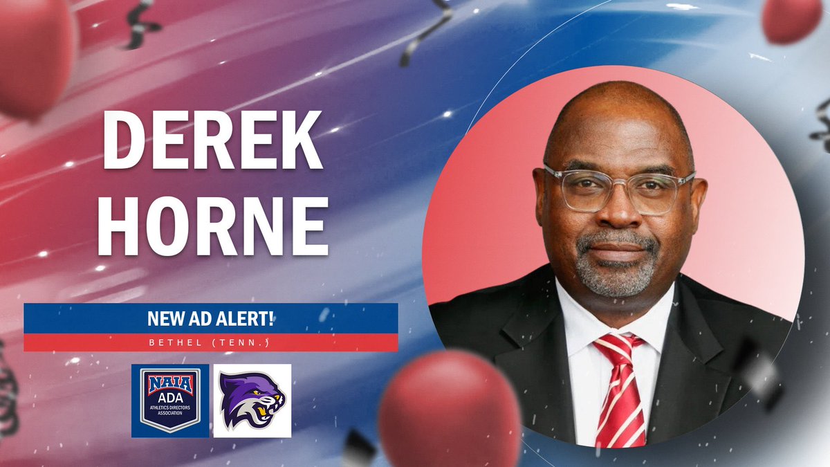 NAIAADA's tweet photo. 🚨 New AD Alert 🚨

Congratulations to Derek Horne for being named the Vice President of Athletics at @BUWildcats! 

Welcome to the Community! #TheRightWayToPlay https://t.co/8vAQVjdh0w