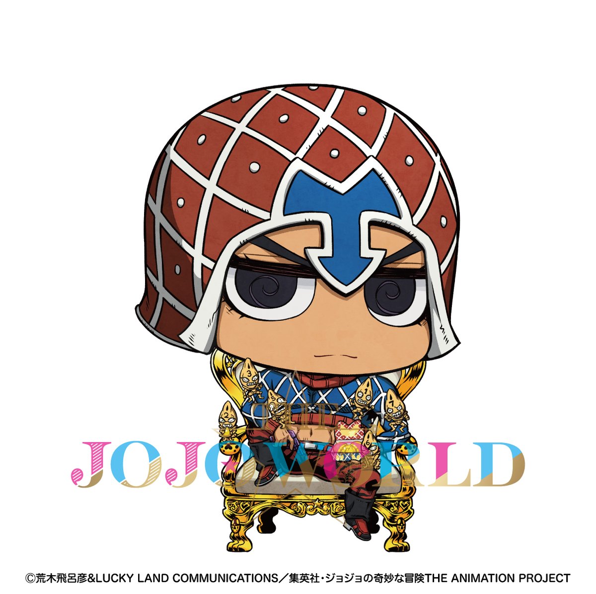 THE_JOJO_WORLD's tweet image. ✨ーーーーーーーーーーーー
　　THE★JOJO WORLD
　   新規ちみキャラ紹介
ーーーーーーーーーーーー✨

グイード・ミスタ

☑️公式サイト 
bandainamco-am.co.jp/official_shop/… 

#THEJOJOWORLD