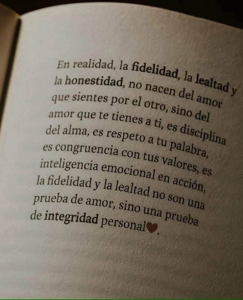 diegosalher's tweet image. La fidelidad y la lealtad no son una prueba de amor, sino una prueba de integridad personal…