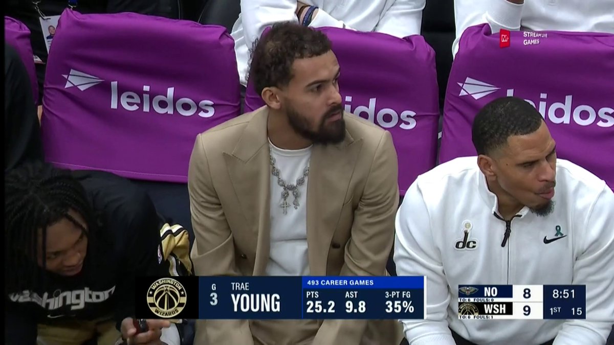 Ice Trae is in the District 🧊
Wizards announcer already getting used to Trae and Tre on the same team 😂