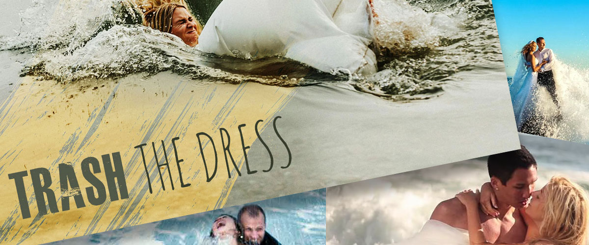 SoCalWeddingX's tweet photo. Trash the Dress - WATCH VIDEOS
https://t.co/8iq4CS78OL
For Art? For Shock Value?  Both?
“Trash The Dress photo shoot.” It’s also known as, “fearless bridal” or  “rock the frock” is a style of wedding videography, cinematography,  photography that contrasts elegant clothing with the environment.