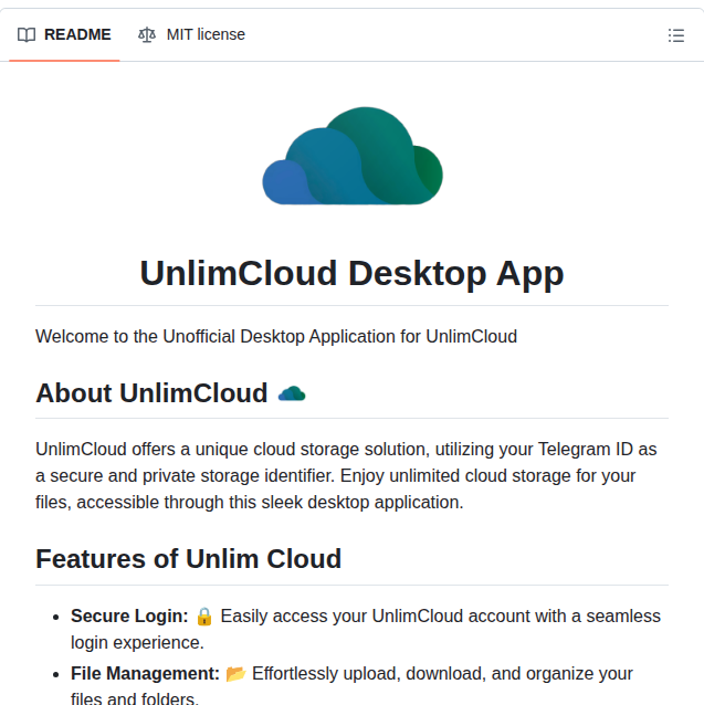 tom_doerr's tweet photo. Unlimited storage using Telegram as a backend

https://t.co/iJUbeF9xLH https://t.co/DKNj0asxor