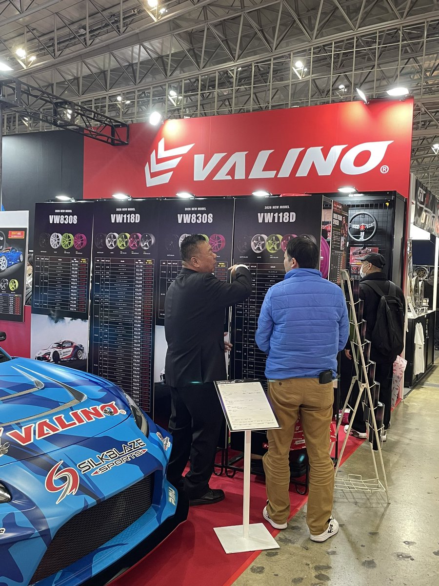 東京オートサロン2026 VALINO新作ホイールがずらりと並ぶ‼️ 東京