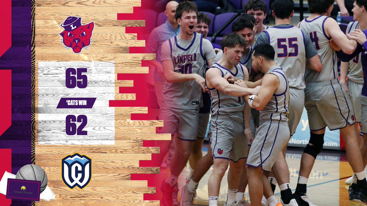 linfieldsports's tweet photo. Dayton Magaña's least-second three lifts @linfieldmbb over Whitman! Marking Head Coach Elijah Gurash's first NWC win of his career!
#RollCats | #d3hoops | #NWChoops https://t.co/tXqe4l42AC