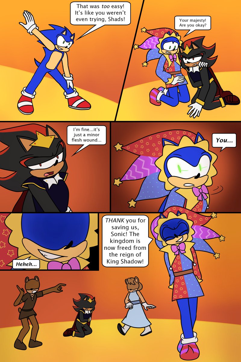 PicoProduction's tweet photo. jester sonic turns our hero into a plushie!! [1-4]

#sonic #tf https://t.co/p0of8cgopy