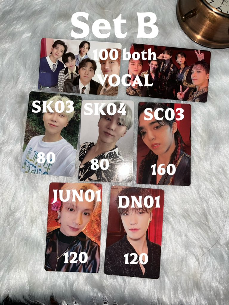 eriyah_boo's tweet photo. seventeen official photocards — all in good condition

scoups, jeonghan, joshua, jun, seungkwan, dino, vocal team

— ₱ + pf &amp; sf 
       💵 : maya/gcash
       dop : 3 days 
“mine + item code” (mine JS01 + SC03)

SET A + SET B to claim https://t.co/U6vTnQxnTO