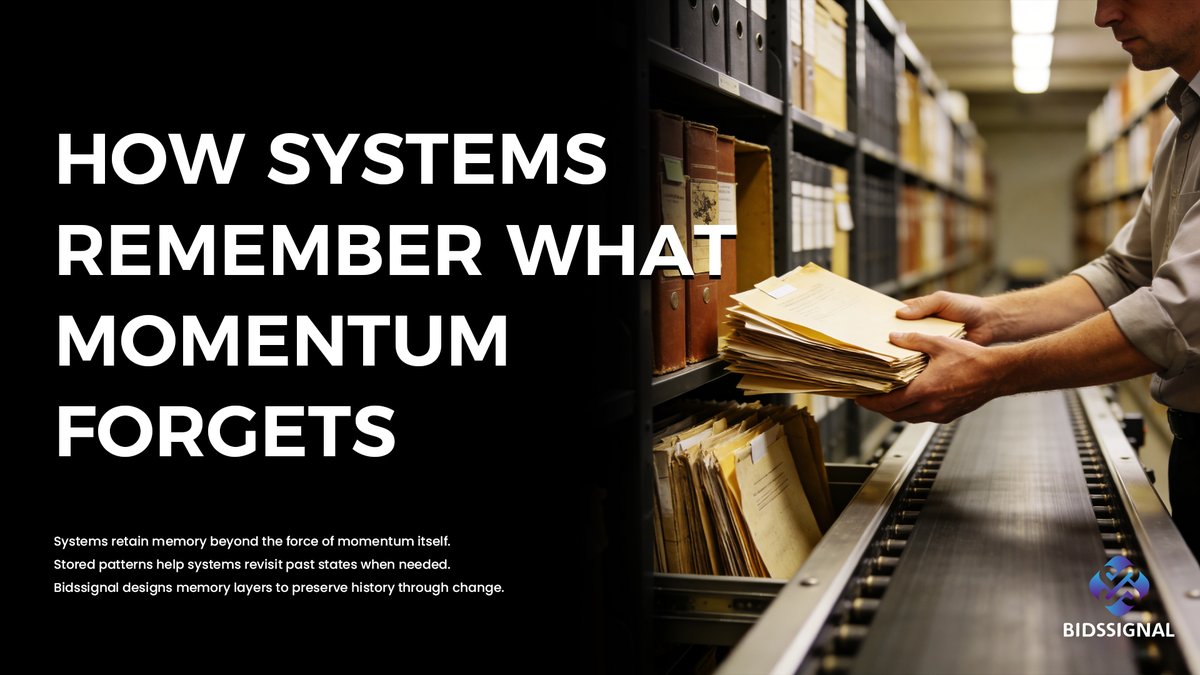 Bidssignal_'s tweet photo. 📊 Systems perform better when they remember context, not just momentum.
🌐 Bidssignal preserves structural memory so past insight informs present decisions.
⚙️ When history stays accessible, confidence stays steady through change.

#Bidssignal #SystemMemory #AdaptiveSystems https://t.co/7QMOaRN1sS