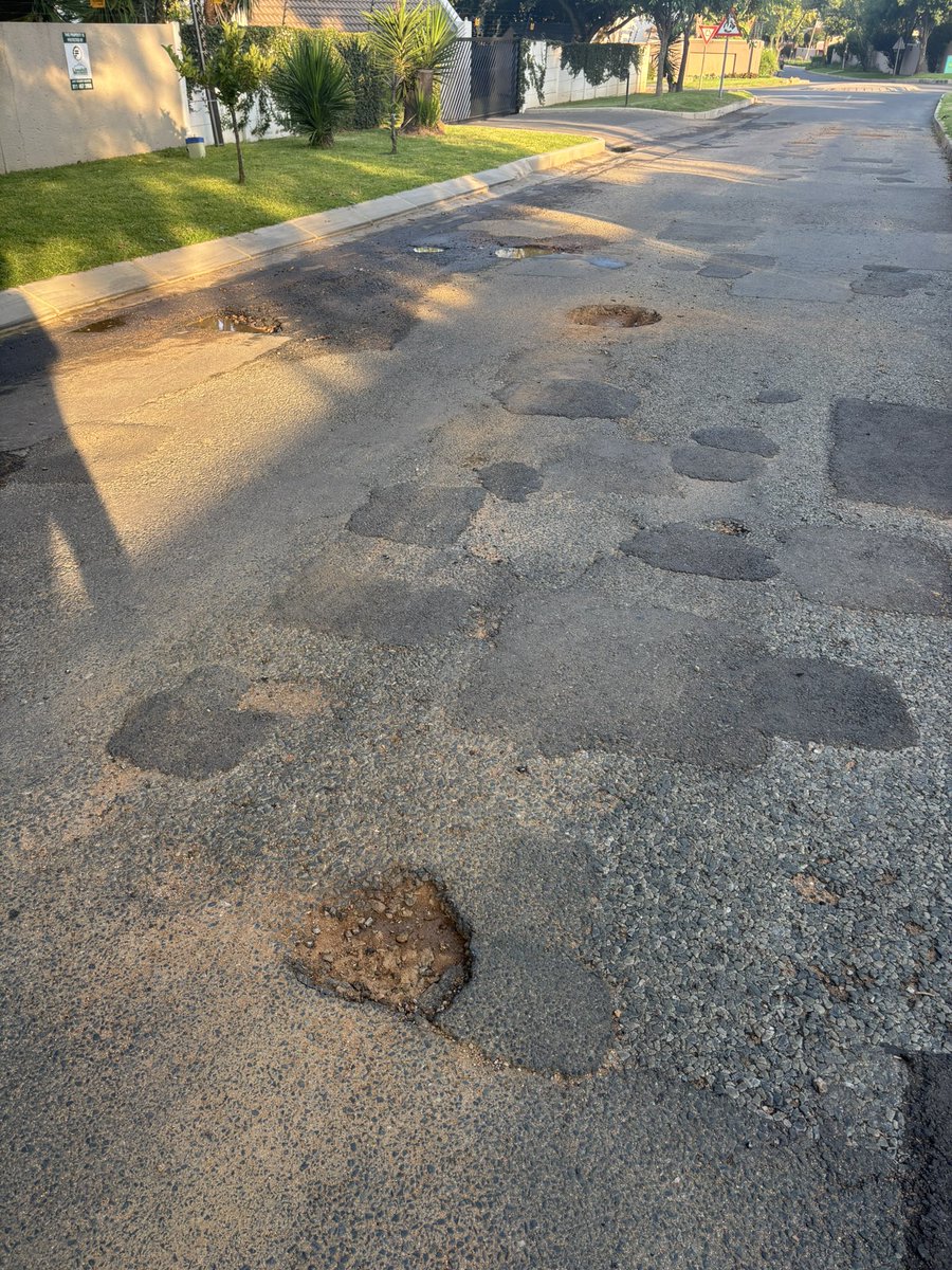 patmdavey's tweet photo. @MyJRA - the potholes in the following streets in Lonehill (on my walk) are becoming a road hazard. Lewis Rd - Turley Rd (from Lewis to Forest Dr) - Dennis Rd  (from Turley to Cheyney) - Cheyney Rd (from Crestwood to Turley) - and then on Witkoppen (Leslie to Main - Easterly) 🙏🏻 https://t.co/x2BukA7At4