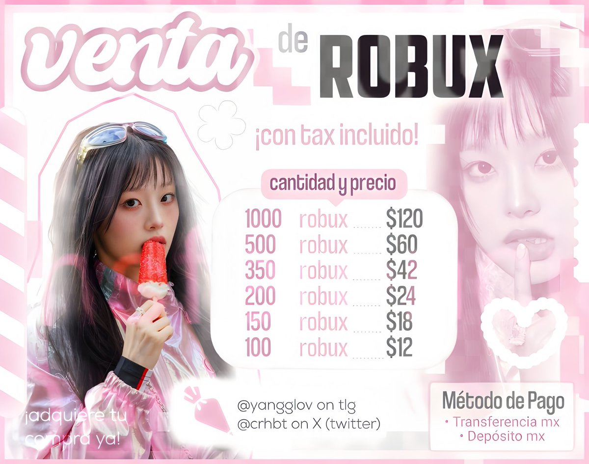 crhbt's tweet image. 𝓥enta d 𝕽obux!
cualquier duda al dm 🫶🏻