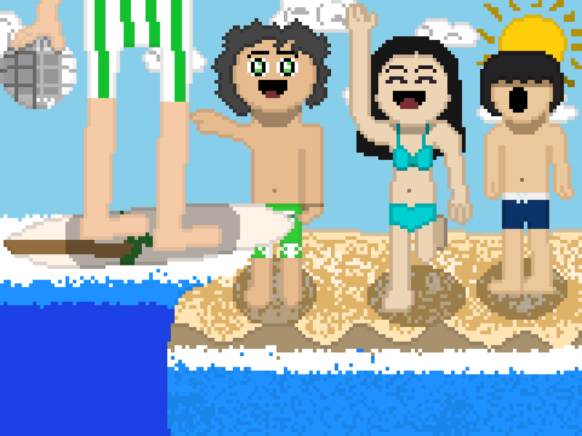 ZK_Byte92's tweet photo. Hola a todos, en esta ocasión comparto este dibujo de mis personajes en la playa, he estado probando nuevas herramientas como el spray o la herramienta automática de sombras. Me gusta como quedo la espumita y detalles del agua, de la arena no tanto. https://t.co/laLu0hSSbN