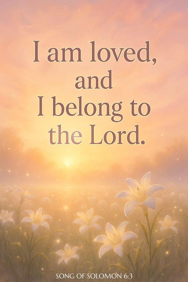 TheBibleReels's tweet photo. I am my beloved's, and my beloved is mine: he feedeth among the lilies. Song of Solomon 6:3 https://t.co/iB01eXtMHd