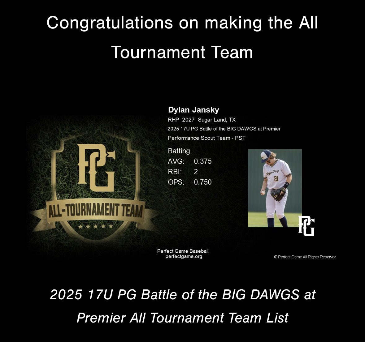 dylanjansky34's tweet photo. Fall Accolades. Looking forward to an even better spring. @PerfeGameUSA @PG_Scouting @Texas_PG @BUncommitted @PB_Uncommitted @UncommittedStud @GRHSBaseball #CO27 #Uncommitted https://t.co/SClBYoxHIe