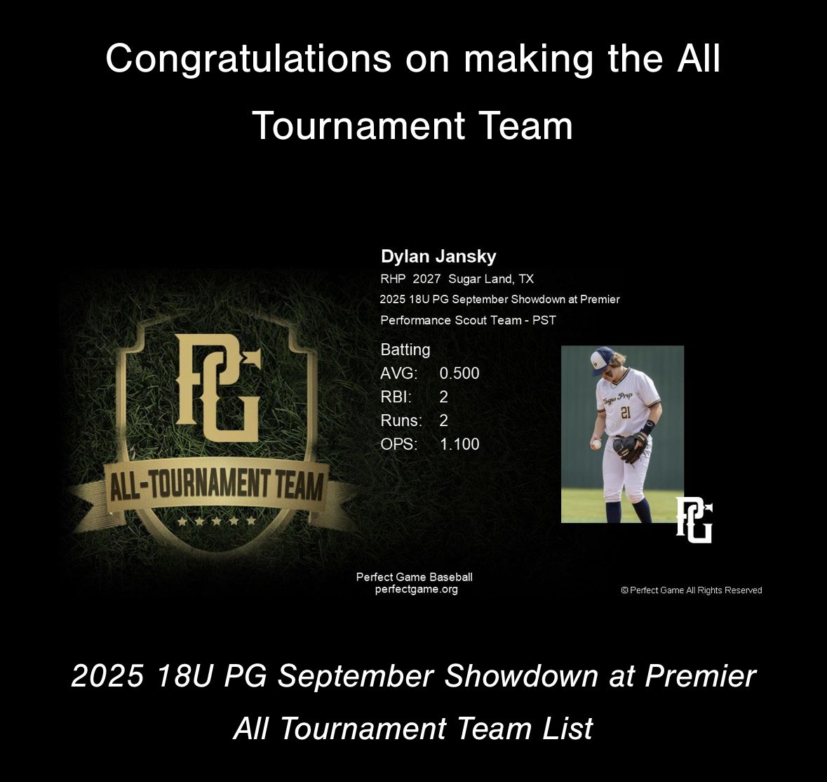 dylanjansky34's tweet photo. Fall Accolades. Looking forward to an even better spring. @PerfeGameUSA @PG_Scouting @Texas_PG @BUncommitted @PB_Uncommitted @UncommittedStud @GRHSBaseball #CO27 #Uncommitted https://t.co/SClBYoxHIe