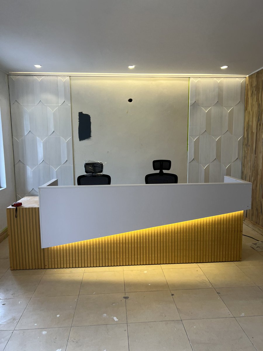 An <a href="/MKinteriorsltd/">Mk Interiors Ltd</a> make of a reception.