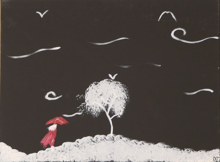 DaedalusChaos's tweet photo. Art of the Day! "Red Lady". Buy at: https://t.co/dED38rfeSe https://t.co/5FNEffWTlY