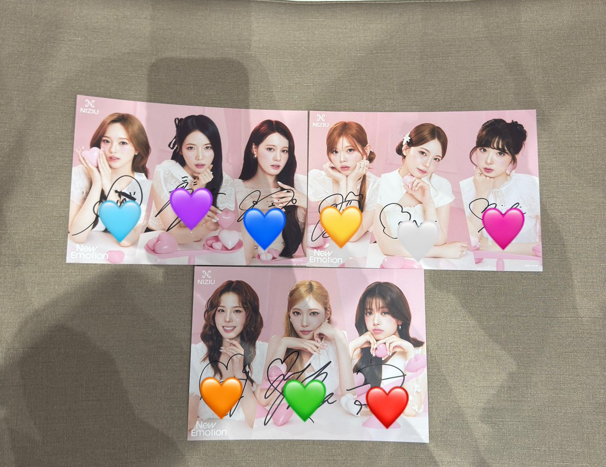 NiziU サイン ユニットサイン Secret リオ マヤ リク Too Match ユニットサイン りおはあたしのこと覚えてへんやろうから