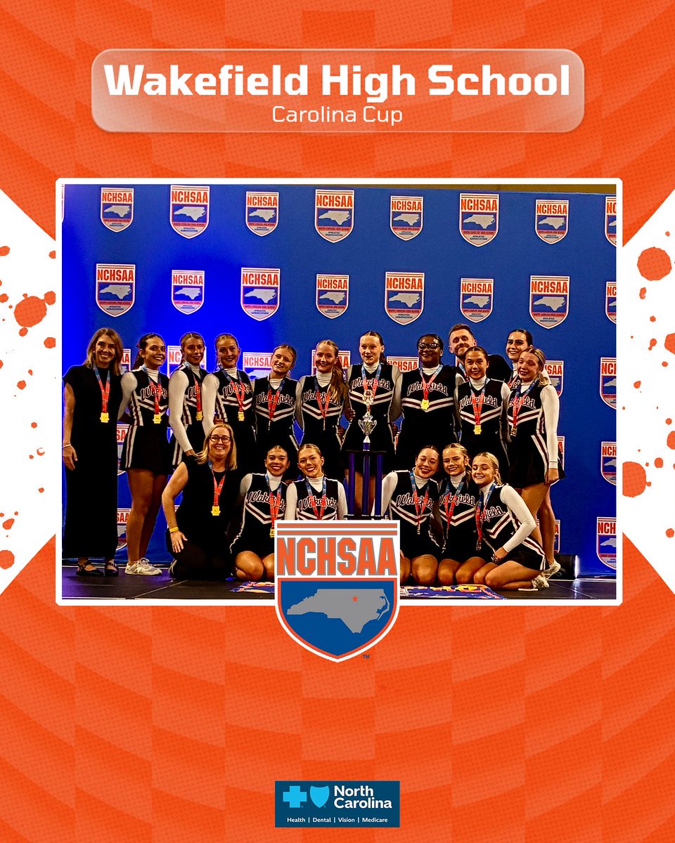 NCHSAA's tweet photo. The 2025-2026 Carolina Cup Winner!!!! 
📣Way to go! 📣 @WakefieldHS @BlueCrossNC 

#NCHSAAGameLockedIn https://t.co/dSch65Gvt9