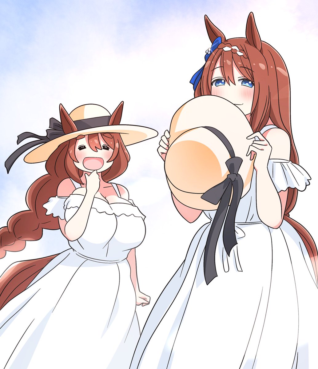 スーパークリーク(ウマ娘) 「1/10、イトウさんの日ということで 22年から25年のお誕生日イラストを… っ」|怪人デベソのイラスト
