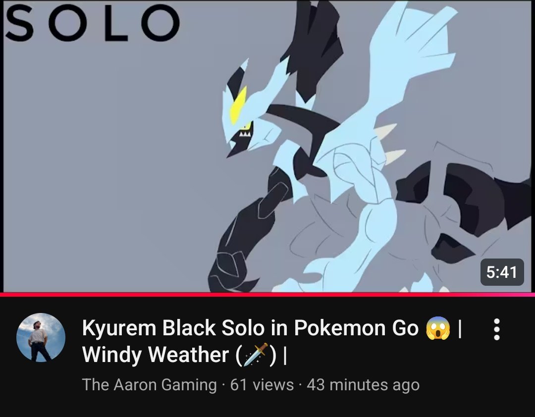 AaronFierce3's tweet photo. Solo'ed Kyurem Black in Pokemon Go 👀 #kyurem #pokemongo #raidday #kyuremraidday #kyuremblack #kyuremwhite #zekrom #Reshiram https://t.co/oZbtWUzgXq