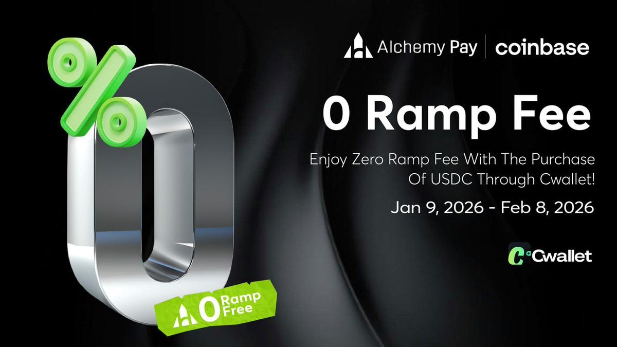 0-Fee USDC On-Ramp on #Cwallet is Now Live! Powered by #Alchemy Pay and  sponsored by #Coinbase, enjoy zero transaction fees when buying #USDC  during the promotion period – a seamless, cost-free bridge