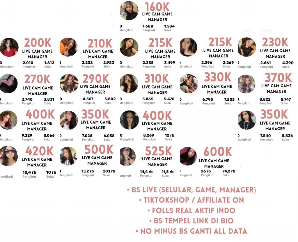 relie jual akun tiktok. tweet media