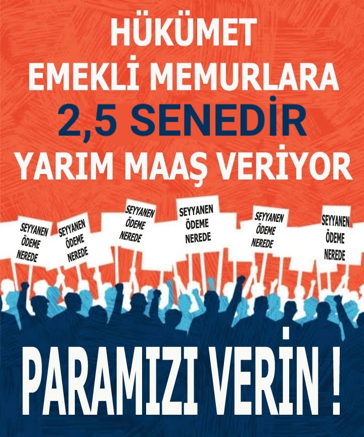 Memurların zaten yasalarla belirlenmiş hakkını seçim vaadi yapıp, 
2,5 milyon #MemurEmeklisi'ne  söz verip, seçimden sonra verdiği sözü unutup,  #EmekliMemur'lar seyyanen zam almasın diye kanuna aykırı olarak 32 aydır emekli memurları ölüme mahkum eden #EmekliyiEzeniktidardır