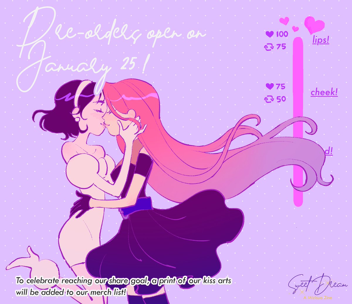 🎀 KISS METER: LIPS🎙️

At last, they got their kiss! 
And for the surprise, preorders open January 25! Thank you for helping us unlock every milestone💖

#ALNST #mizisua