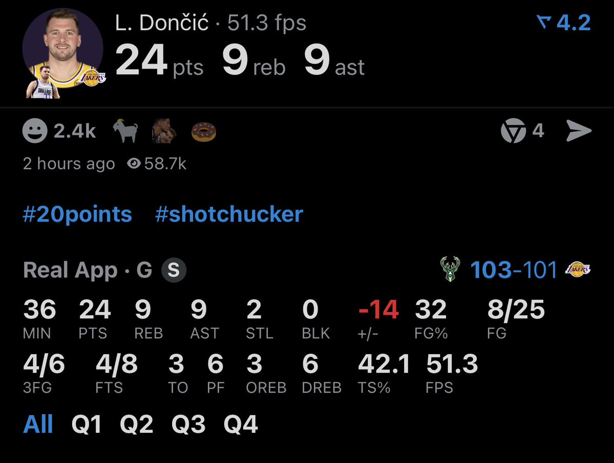 LALukAshow's tweet image. I know I am not suppose to tweet until Luka drops 50 but ngga u out of MVP talks this year. Bad spacing doesn’t give you an excuse to shoot tour dates like prime taylor swift. 

Fix your fucking mentality!