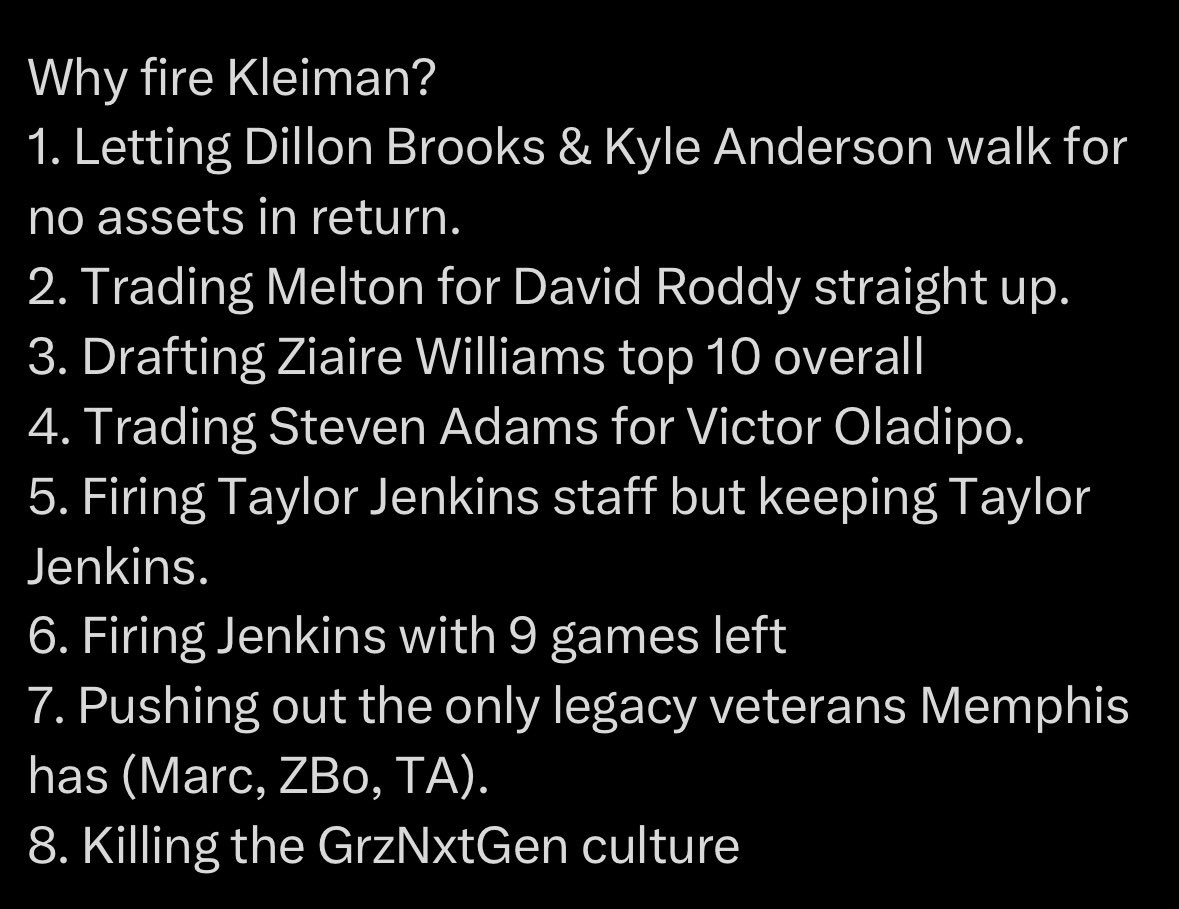 ohokvontae's tweet photo. #FireKleiman add to the list #GrindCity https://t.co/lMxUM80oTf
