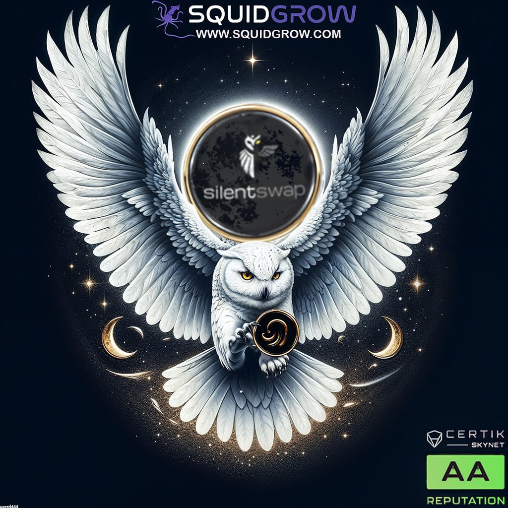 <a href="/solana/">Solana</a> #SwapSilently with #SilentSwap and solve all the issues with Privacy! #SQGROW t.me/SquidGrowPorta…