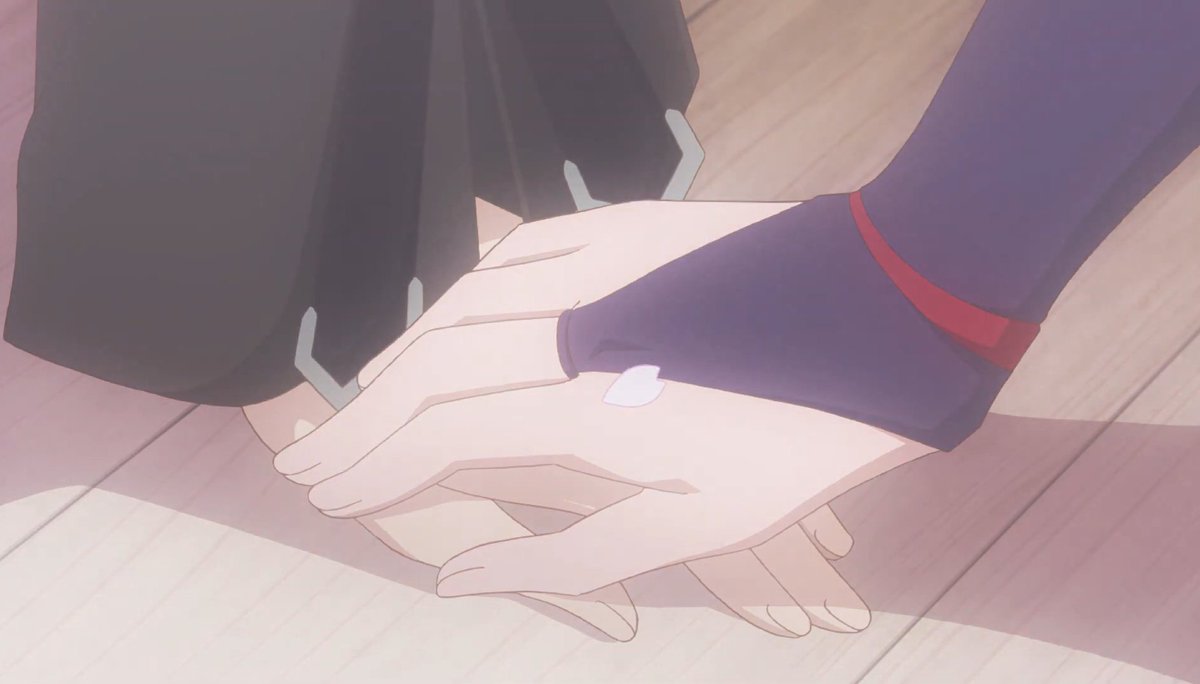 raiden_isa's tweet photo. When talking about Hoyoverse's canon queer content everyone always shows Bronseele's kiss but nobody ever mentions Sakukallen literally kissing in an animated short https://t.co/HFwbX1LF1G