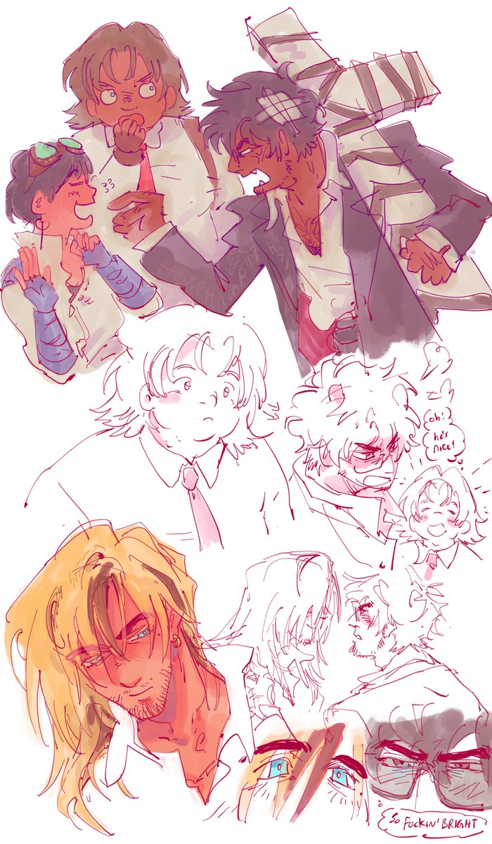 pawschamp's tweet image. more doodles bc i kinda miss trigun and am excited to have something to look forward to yay