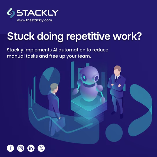 the_stackly's tweet photo. 🤖 Stuck doing repetitive work? Stackly implements AI automation to reduce manual tasks and free up your team. (Global)

#Stackly #StacklyDigital #AI #SmartAutomation #Automation #RPA #AIBusiness https://t.co/RgYZheABdk