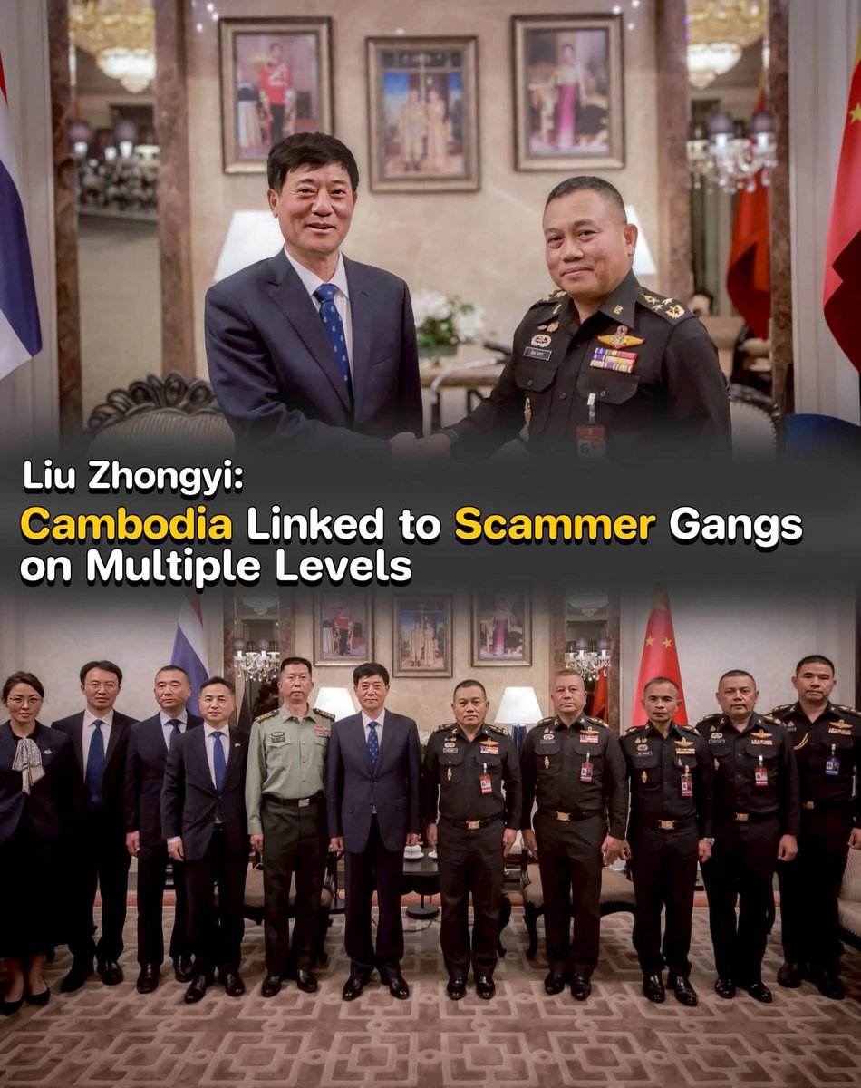 NunaxMx's tweet photo. You are showing the world exactly how much it hurts now that the #Thaimilitary has cut your lifeblood and crushed your #scam hub along the border. 
Watching the Cambodian government squirm in agony after losing the massive fraud-fueled revenues in 20 days war is truly pathetic. 👏🇹🇭🪖💪✨️

#ThailandCambodia
