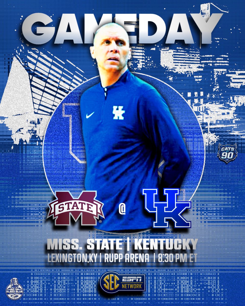 CatsBy90edits's tweet photo. 🎟 Mississippi State (10–5) vs. Kentucky (9–6)
📍 Lexington, Ky. — Rupp Arena
🏀 Saturday  | 8:30 PM ET (7:30 PM CT)
📺 SEC Network

#Kentucky #MississippiState #CollegeBasketball
#KentuckyWildcats #KentuckyBasketball #BBN https://t.co/vNKPWI0Lns